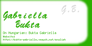 gabriella bukta business card